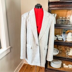 Topshop Gray Blazer